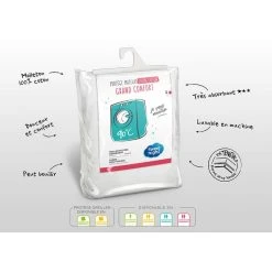 Sweetnight Protège Matelas Coton Absorbant Lavable à 90°c - Forme Drap Housse QUALITE PLUS 9 Sweetnight Protège Matelas Coton Absorbant Lavable à 90°c - Forme Drap Housse QUALITE PLUS -vidaXL BOUTIQUE B2CD 1004