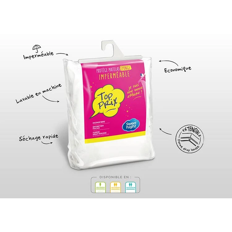 Sweetnight Protège Matelas Imperméable Microfibre - Forme Drap Housse TOP PRIX 6 Sweetnight Protège Matelas Imperméable Microfibre - Forme Drap Housse TOP PRIX – Image 4