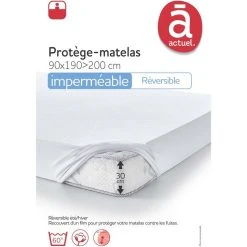 ACTUEL Protège Matelas 100% Coton été/hiver BISWEET