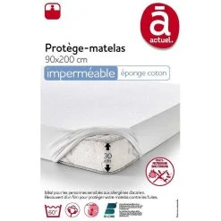 ACTUEL Protège Matelas Imperméable En Polycoton MARISOL BIOME