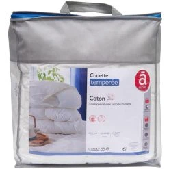 ACTUEL Couette Tempérée Unie En Coton 200 G/m²