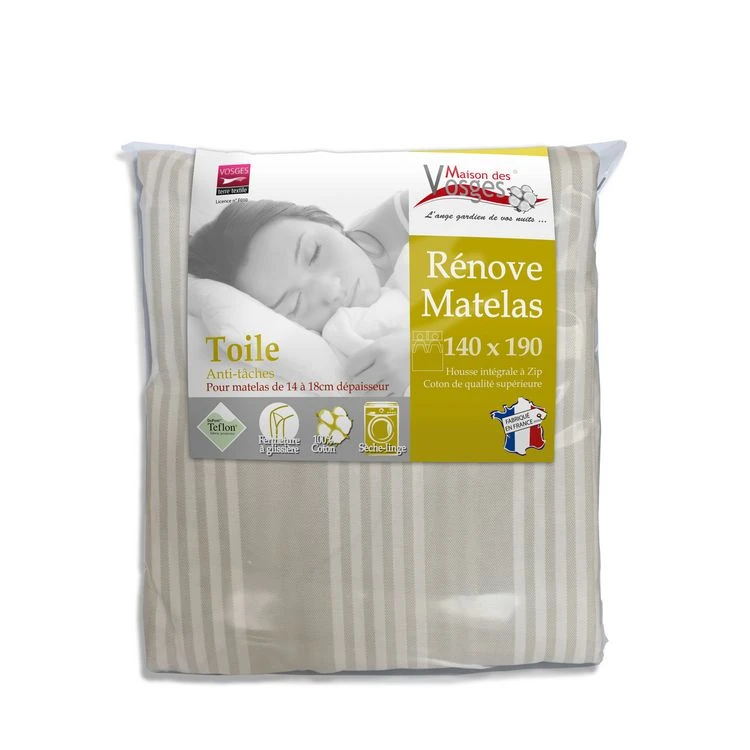 Maison Des Vosges Housse Rénove Matelas 30 Cm Coton Anti-tâches RUBENS 3 Maison Des Vosges Housse Rénove Matelas 30 Cm Coton Anti-tâches RUBENS
