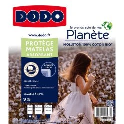 DODO Protège Matelas Absorbant En Coton Bio ECO RESPONSABLE 7 DODO Protège Matelas Absorbant En Coton Bio ECO RESPONSABLE -vidaXL BOUTIQUE B2CD 1163