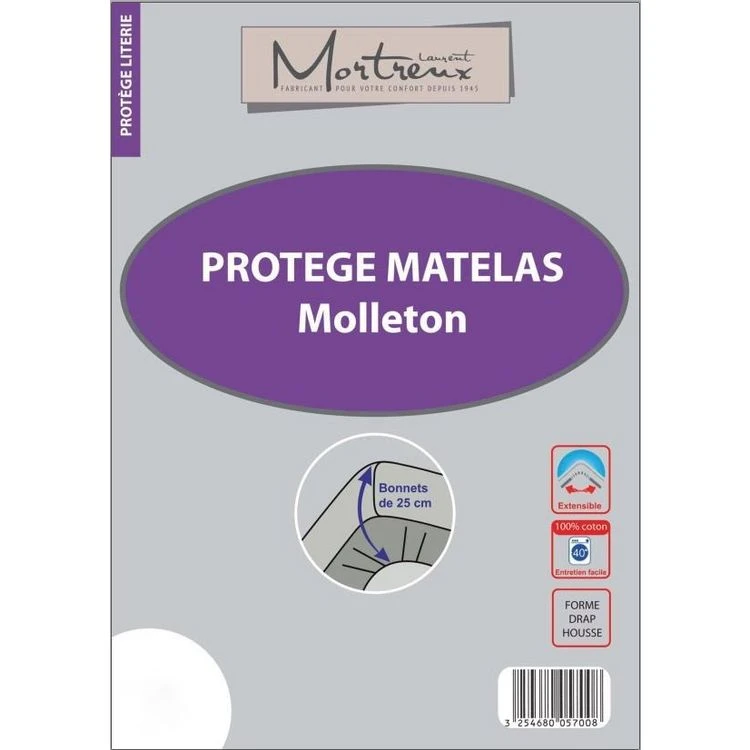 Mortreux Protège-matelas Molleton 4 Mortreux Protège-matelas Molleton – Image 2