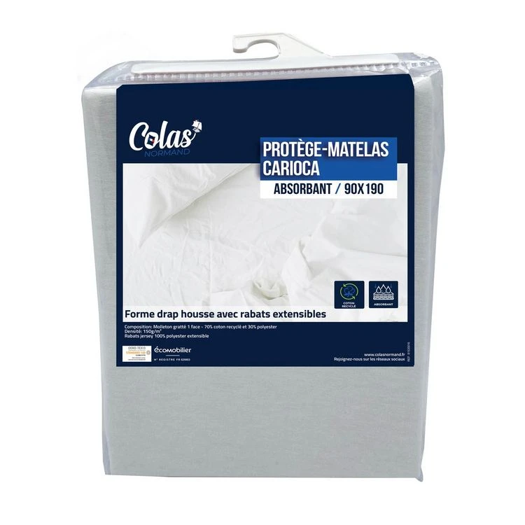 COLAS NORMAND Protège Matelas Absorbant En Molleton Gratté CARIOCA 3 COLAS NORMAND Protège Matelas Absorbant En Molleton Gratté CARIOCA
