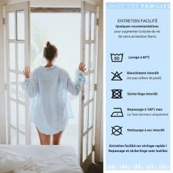 LINGE DES FAMILLES Protège-matelas Imperméable & Etirable - 100% Microfibres - Certifié Oeko-Tex® 13 LINGE DES FAMILLES Protège-matelas Imperméable & Etirable - 100% Microfibres - Certifié Oeko-Tex® -vidaXL BOUTIQUE B2CD 1201