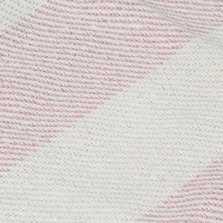 VIDAXL Couverture Coton Rayures 160 X 210 Cm Vieux Rose 6 VIDAXL Couverture Coton Rayures 160 X 210 Cm Vieux Rose – Image 4