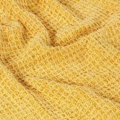 VIDAXL Couverture En Coton 220 X 250 Cm Jaune Moutarde -vidaXL BOUTIQUE B2CD 1258