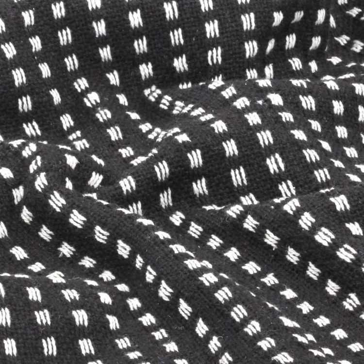 VIDAXL Couverture coton a carres 220 x 250 cm Noir VIDAXL Couverture Coton A Carres 220 X 250 Cm Noir -vidaXL BOUTIQUE B2CD 1301