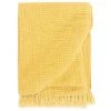 VIDAXL Couverture En Coton 125 X 150 Cm Jaune Moutarde 2 VIDAXL Couverture En Coton 125 X 150 Cm Jaune Moutarde -vidaXL BOUTIQUE B2CD 1341