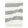 VIDAXL Couverture Coton Rayures 125 X 150 Cm Anthracite 2 VIDAXL Couverture Coton Rayures 125 X 150 Cm Anthracite -vidaXL BOUTIQUE B2CD 1382