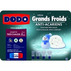 DODO Couette Très Chaude Anti Acariens 500 G/m² GRANDS FROIDS 7 DODO Couette Très Chaude Anti Acariens 500 G/m² GRANDS FROIDS -vidaXL BOUTIQUE B2CD 14