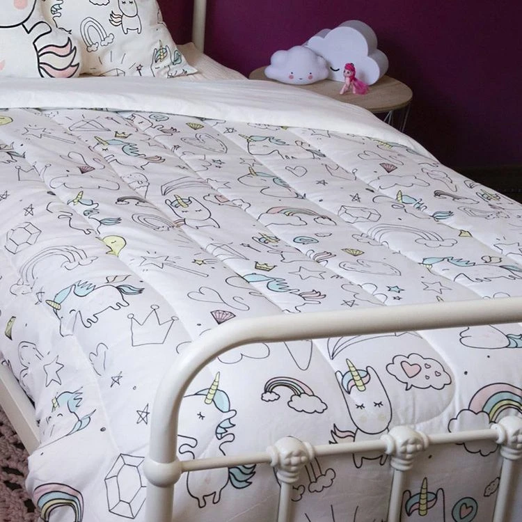 No Name Couette 140x200 Cm + Taie + Coussin Déco Unicorn 5 No Name Couette 140x200 Cm + Taie + Coussin Déco Unicorn – Image 3