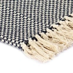 VIDAXL Couverture En Coton 220 X 250 Cm Bleu Marine 9 VIDAXL Couverture En Coton 220 X 250 Cm Bleu Marine -vidaXL BOUTIQUE B2CD 1421