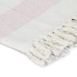 VIDAXL Couverture Coton Rayures 125 X 150 Cm Vieux Rose 9 VIDAXL Couverture Coton Rayures 125 X 150 Cm Vieux Rose -vidaXL BOUTIQUE B2CD 1426