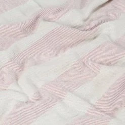 VIDAXL Couverture Coton Rayures 220 X 250 Cm Vieux Rose 11 VIDAXL Couverture Coton Rayures 220 X 250 Cm Vieux Rose -vidaXL BOUTIQUE B2CD 1438