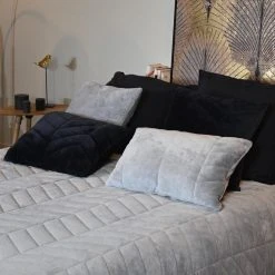 Sensei Maison Couvre Lit Matelassé Tout Doux épais Et Chaud LEMAN -vidaXL BOUTIQUE B2CD 1448