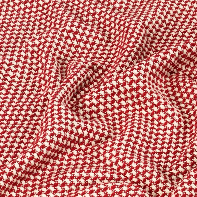 VIDAXL Couverture En Coton 220 X 250 Cm Rouge 6 VIDAXL Couverture En Coton 220 X 250 Cm Rouge – Image 4