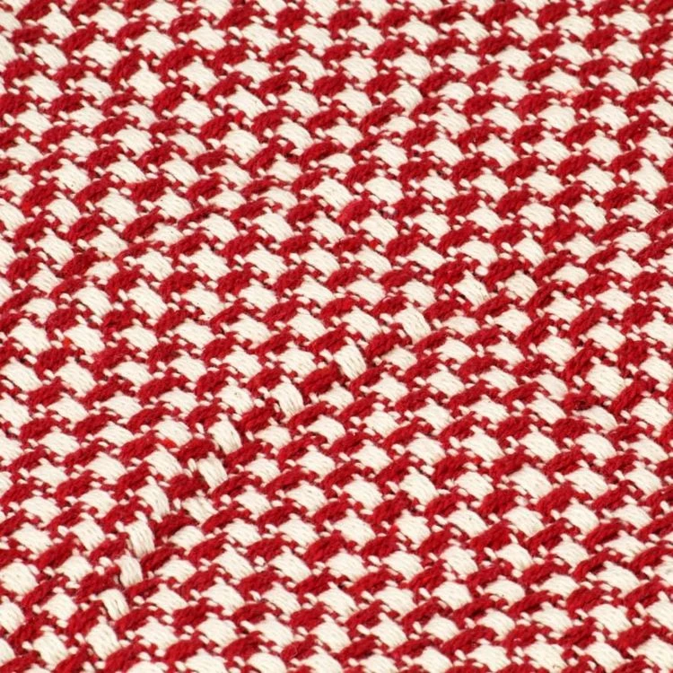 VIDAXL Couverture En Coton 220 X 250 Cm Rouge 7 VIDAXL Couverture En Coton 220 X 250 Cm Rouge – Image 5