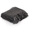 VIDAXL Couverture Coton A Carreaux 160 X 210 Cm Noir 2 VIDAXL Couverture Coton A Carreaux 160 X 210 Cm Noir -vidaXL BOUTIQUE B2CD 1498