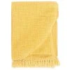 VIDAXL Couverture En Coton 160 X 210 Cm Jaune Moutarde 1 VIDAXL Couverture En Coton 160 X 210 Cm Jaune Moutarde -vidaXL BOUTIQUE B2CD 1504