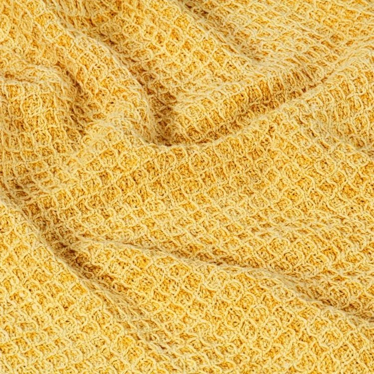 VIDAXL Couverture En Coton 160 X 210 Cm Jaune Moutarde 7 VIDAXL Couverture En Coton 160 X 210 Cm Jaune Moutarde – Image 5