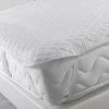 Paris Prix Surmatelas Microfibre Mata 140x190cm Blanc -vidaXL BOUTIQUE B2CD 153