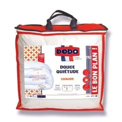 DODO Couette Chaude En Microfibre Toucher Peau De Pêche Anti Acariens 350 G/m² DOUCE QUIÉTUDE