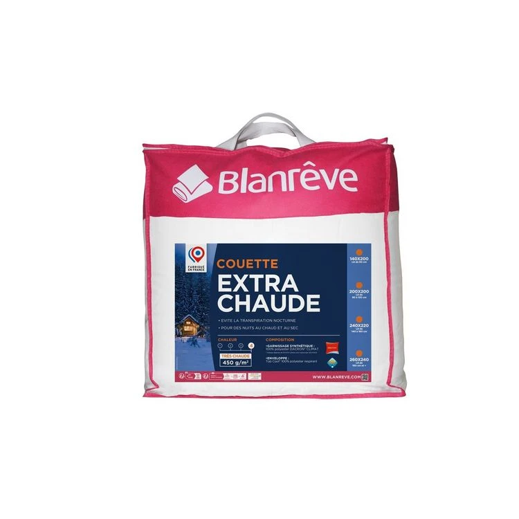 BLANREVE Couette Extra Chaude En Polyester Respirant 450 G/m² TOP COOL 3 BLANREVE Couette Extra Chaude En Polyester Respirant 450 G/m² TOP COOL
