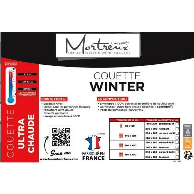 Mortreux Couette Blanche - Ultra Chaude 4 Mortreux Couette Blanche - Ultra Chaude – Image 2