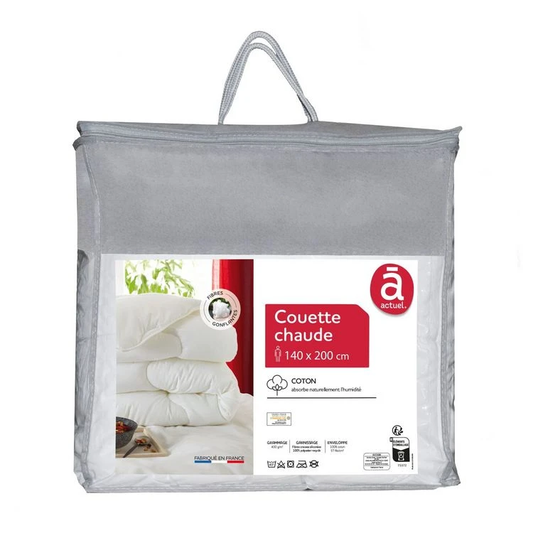 ACTUEL Couette Chaude En Coton 57 Fils 400g/m² 3 ACTUEL Couette Chaude En Coton 57 Fils 400g/m²