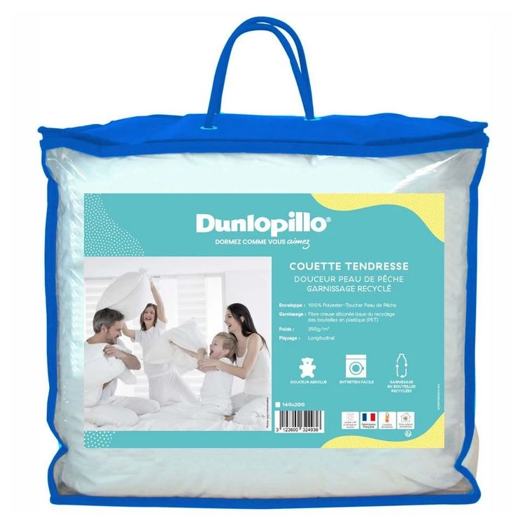 DUNLOPILLO Couette Tempérée Toucher Tout Doux 350 G/m² TENDRESSE 3 DUNLOPILLO Couette Tempérée Toucher Tout Doux 350 G/m² TENDRESSE
