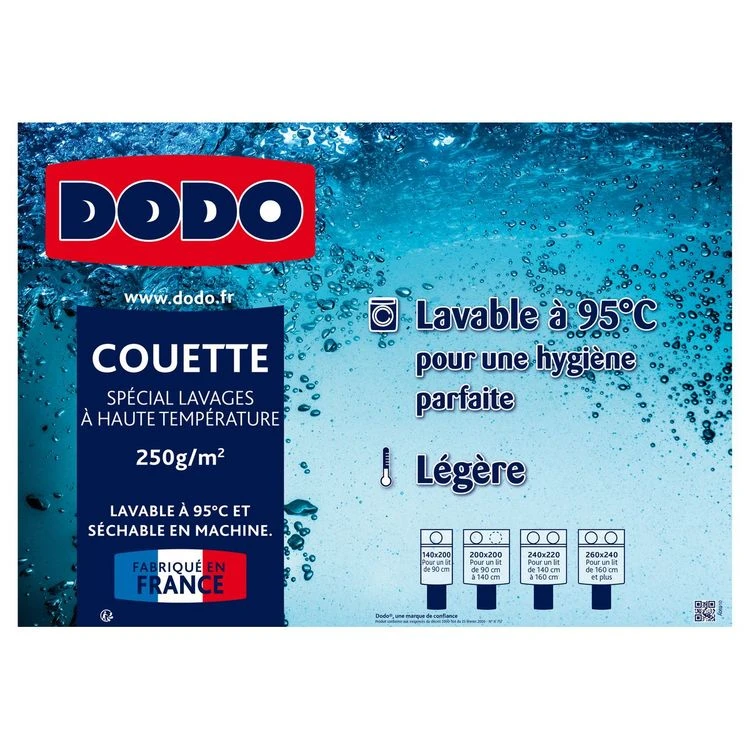 DODO Couette Légère 250 G/m² SPÉCIAL LAVAGES 5 DODO Couette Légère 250 G/m² SPÉCIAL LAVAGES – Image 3