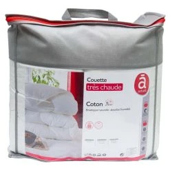 ACTUEL Couette Très Chaude Unie En Coton VOLUMINEUSE 400 G/m²