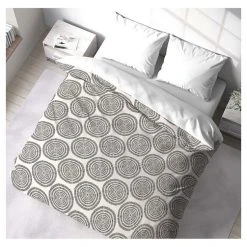 PEG Couette Imprimée Tempérée En Polyester Motif Géométrique 300 G/m² ANOUKA