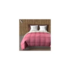 Intemporel Couette 240x220 Cm BICOLORE Framboise Lin