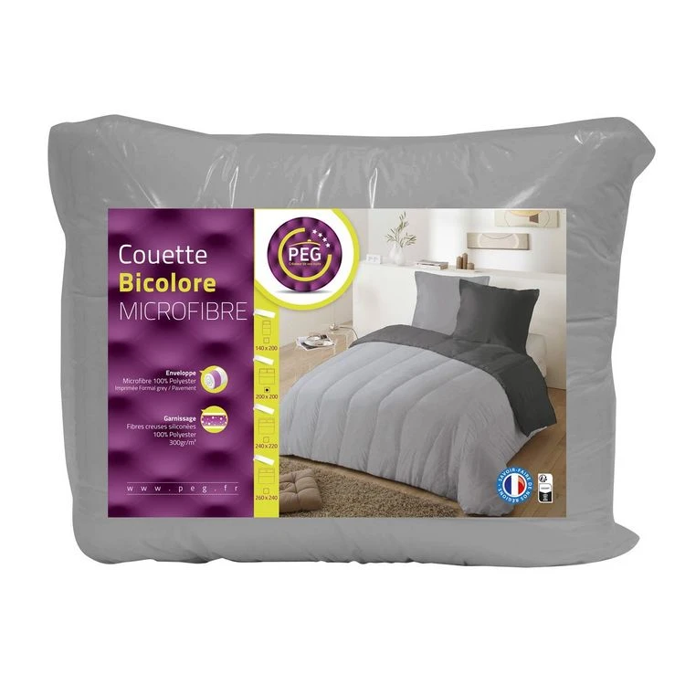 PEG Couette Bicolore En Microfibre 300 G/m² 4 PEG Couette Bicolore En Microfibre 300 G/m² – Image 2