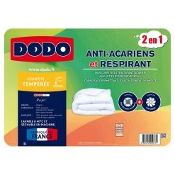 DODO Couette Tempérée 2 En 1 Anti Acariens Et Respirante 250 G/m² 7 DODO Couette Tempérée 2 En 1 Anti Acariens Et Respirante 250 G/m² -vidaXL BOUTIQUE B2CD 336