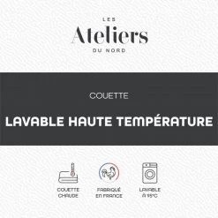ATELIERS DU NORD Couette Lavage Haute Temperature - Chaude - 9 ATELIERS DU NORD Couette Lavage Haute Temperature - Chaude - -vidaXL BOUTIQUE B2CD 351