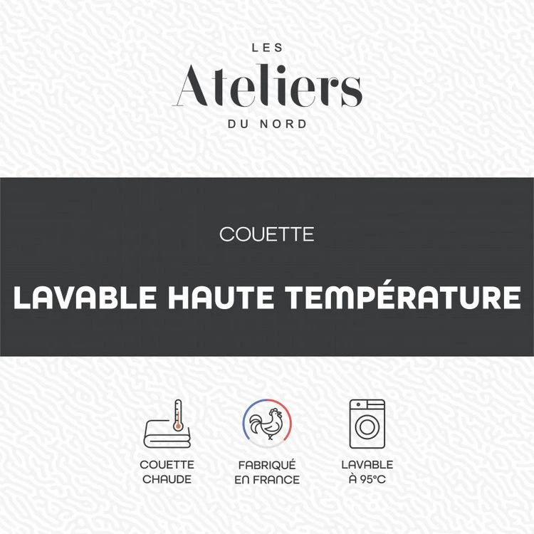 ATELIERS DU NORD Couette Lavage Haute Temperature - Chaude - 6 ATELIERS DU NORD Couette Lavage Haute Temperature - Chaude - – Image 4