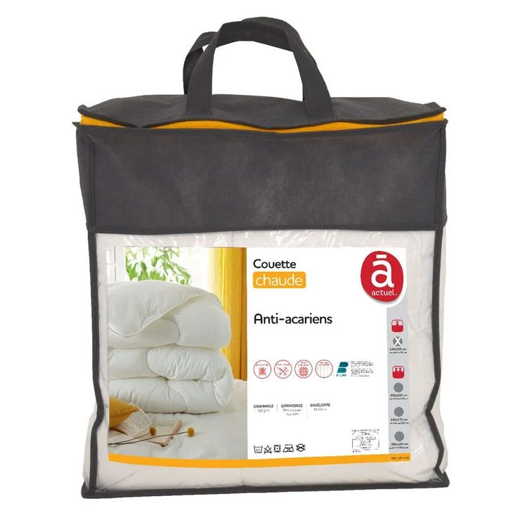 ACTUEL Couette Chaude En Microfibre Anti-acariens 300 G/m2 3 ACTUEL Couette Chaude En Microfibre Anti-acariens 300 G/m2