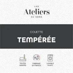 ATELIERS DU NORD Couette Tempérée - Tempérée - 9 ATELIERS DU NORD Couette Tempérée - Tempérée - -vidaXL BOUTIQUE B2CD 360