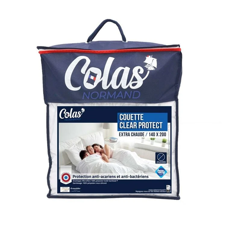 COLAS NORMAND Couette Extra Chaude En Polyester Anti Acariens CLEAR PROTECT 3 COLAS NORMAND Couette Extra Chaude En Polyester Anti Acariens CLEAR PROTECT