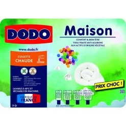 DODO Couette Chaude En Polyester 400 G/m² MAISON ANTI-ACARIENS -vidaXL BOUTIQUE B2CD 413