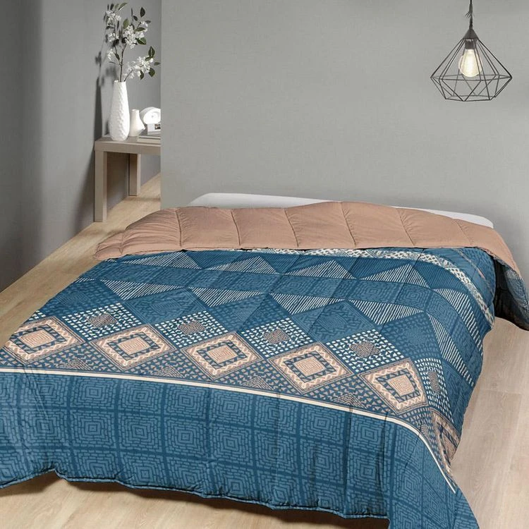 Mortreux Couette Imprimée Double Face 220x240 Cm Ethnic Blue 5 Mortreux Couette Imprimée Double Face 220x240 Cm Ethnic Blue – Image 3