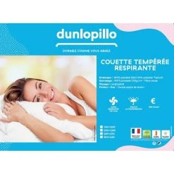 DUNLOPILLO Couette Synthétique En Polyester Respirant TOP COOL 350 G/m² 6 DUNLOPILLO Couette Synthétique En Polyester Respirant TOP COOL 350 G/m² -vidaXL BOUTIQUE B2CD 434