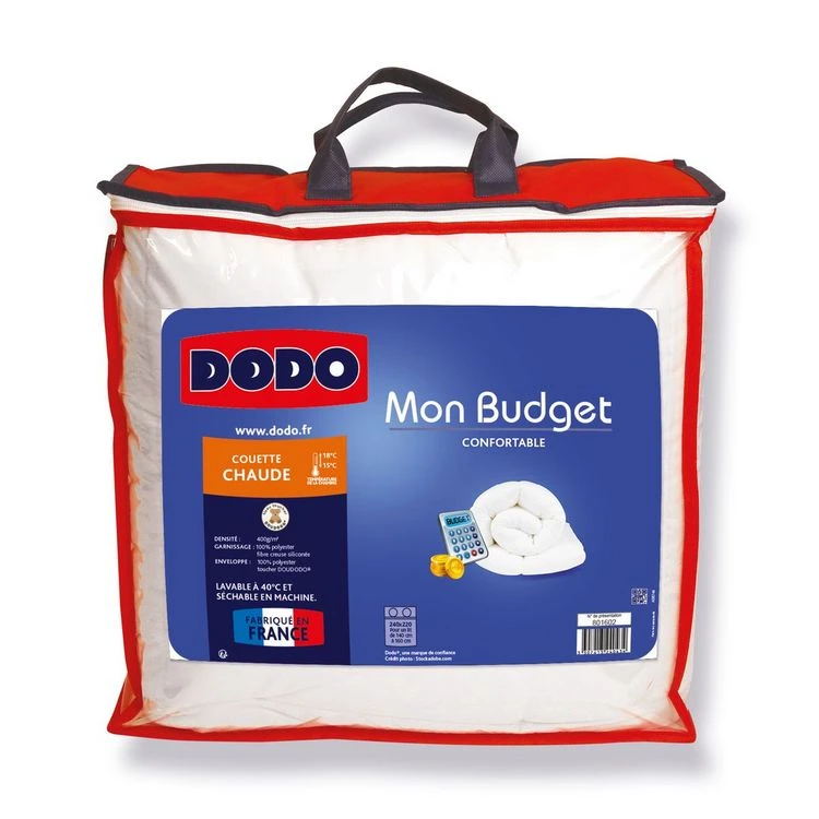 DODO Couette Chaude Confortable En Polyester 400 G/m² MON BUDGET 3 DODO Couette Chaude Confortable En Polyester 400 G/m² MON BUDGET
