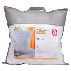 ACTUEL Oreiller Confort Moelleux Uni En Polycoton à Bouillir