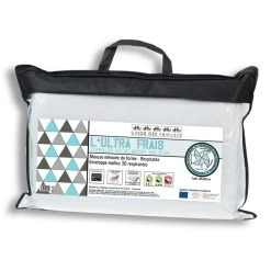 LINGE DES FAMILLES Oreiller Mémoire De Forme 40x60 - Soutien Moelleux - Ultra Frais & Respirant - Housse En Maille 3D