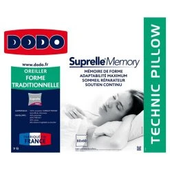 DODO Oreiller DODO SUPRELLE MEMORY 450 G 8 DODO Oreiller DODO SUPRELLE MEMORY 450 G -vidaXL BOUTIQUE B2CD 577